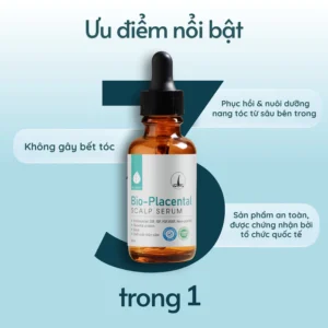 COMBO serum Bio-Placental 30ml và viên uống DHT Blocker Hair Pro hỗ trợ mọc tóc từ sâu bên trong