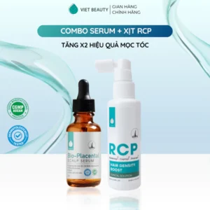 Combo serum dưỡng nang tóc Bioplacental & xịt mọc tóc RCP Việt Beauty GIÁ SIÊU TỐT