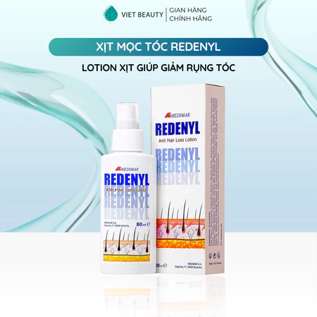 Xịt mọc tóc Redenyl giúp kích thích mọc tóc, giảm rụng tóc - chai 80ml
